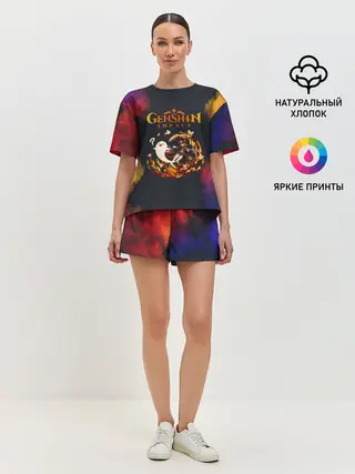 Женская пижама с шортами / Genshin Impact | Геншин Импакт