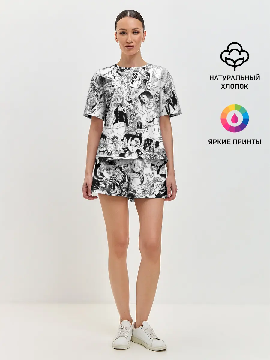 Женская пижама с шортами / Семь смертных грехов, манга