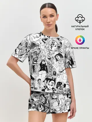 Женская пижама с шортами / Семь смертных грехов, манга