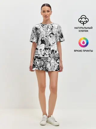 Женская пижама с шортами / Семь смертных грехов, манга