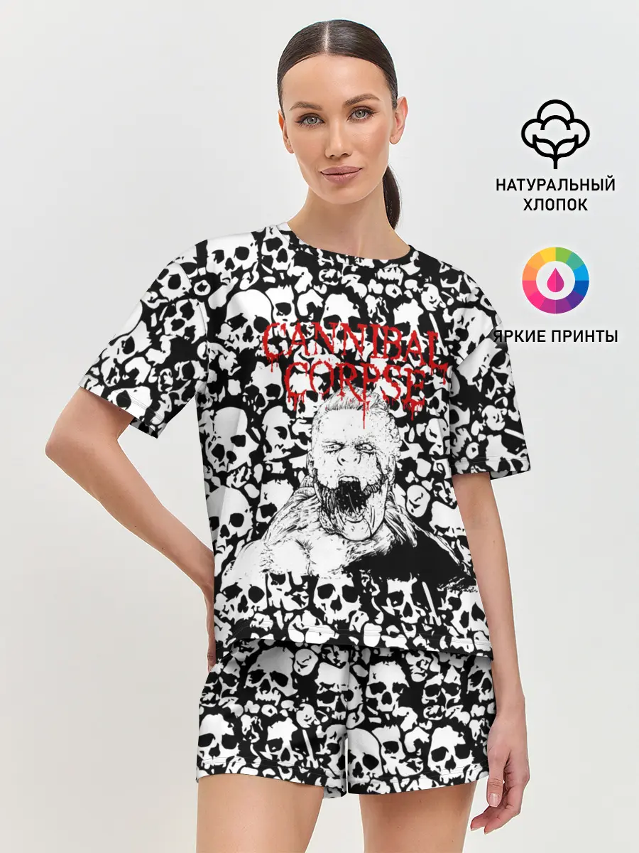 Женская пижама с шортами / Cannibal Corpse | Труп Каннибала