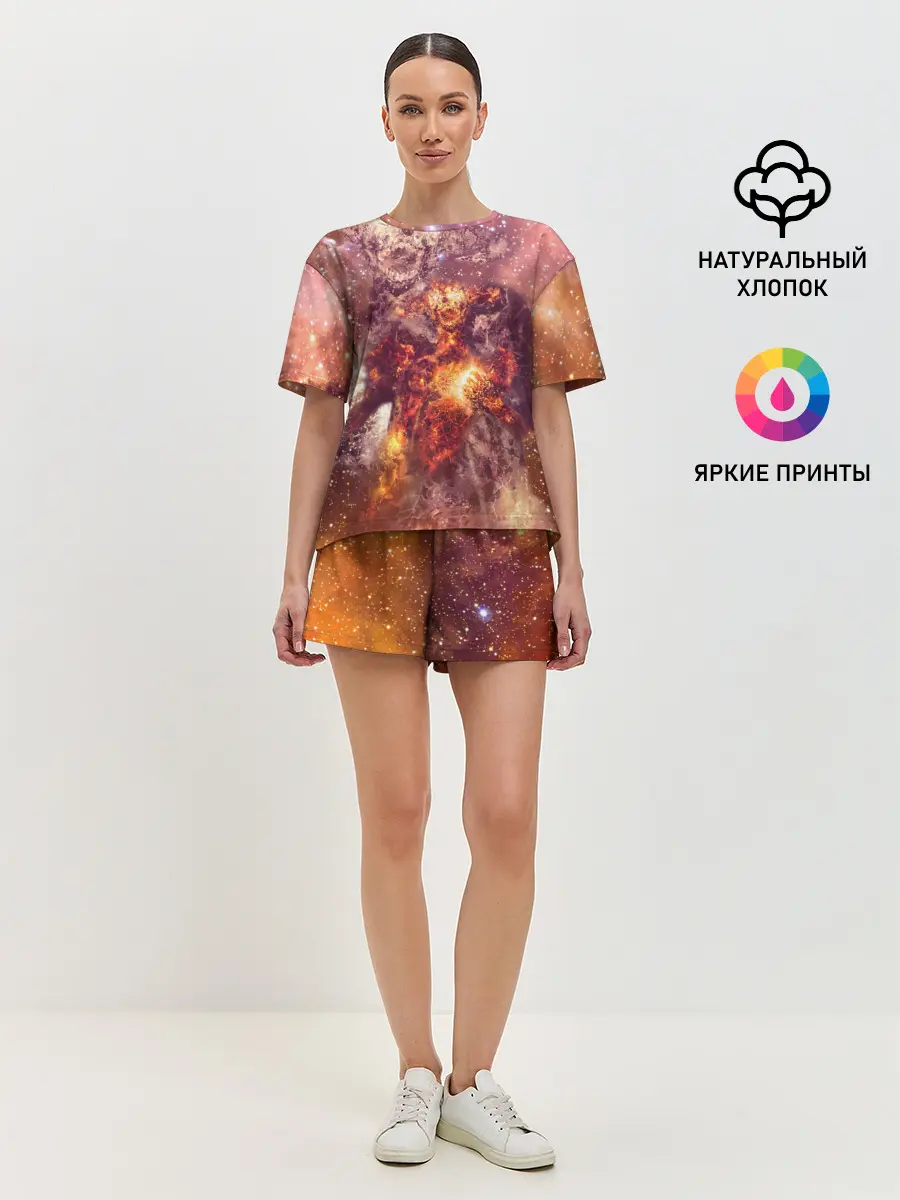 Женская пижама с шортами / ДЬЯВОЛ | GALAXY DIABLO