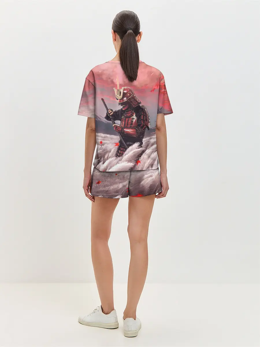 Женская пижама с шортами / Ghost of Tsushim | Призрак Цусимы