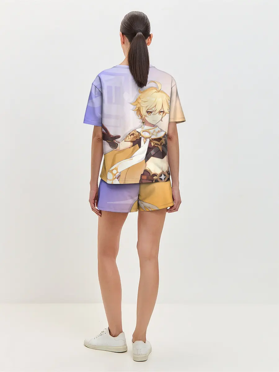 Женская пижама с шортами / Genshin Impact, Путешественник