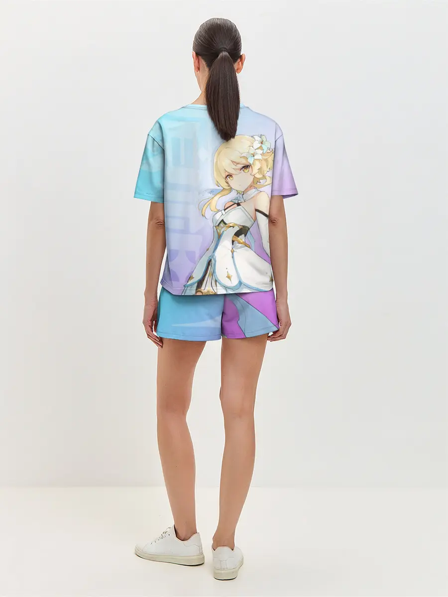 Женская пижама с шортами / Genshin Impact Путешественница
