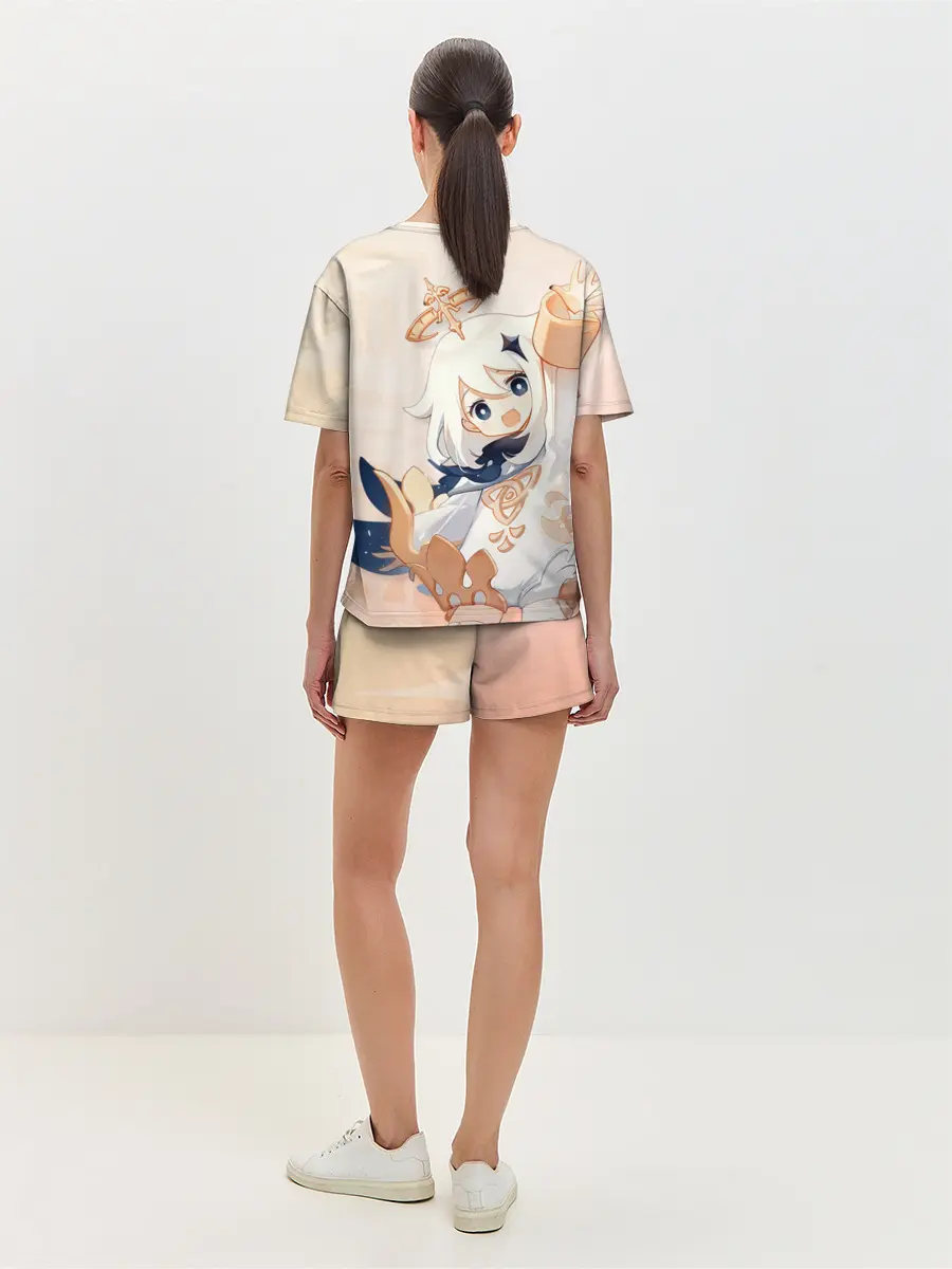 Женская пижама с шортами / Genshin Impact, Паймон