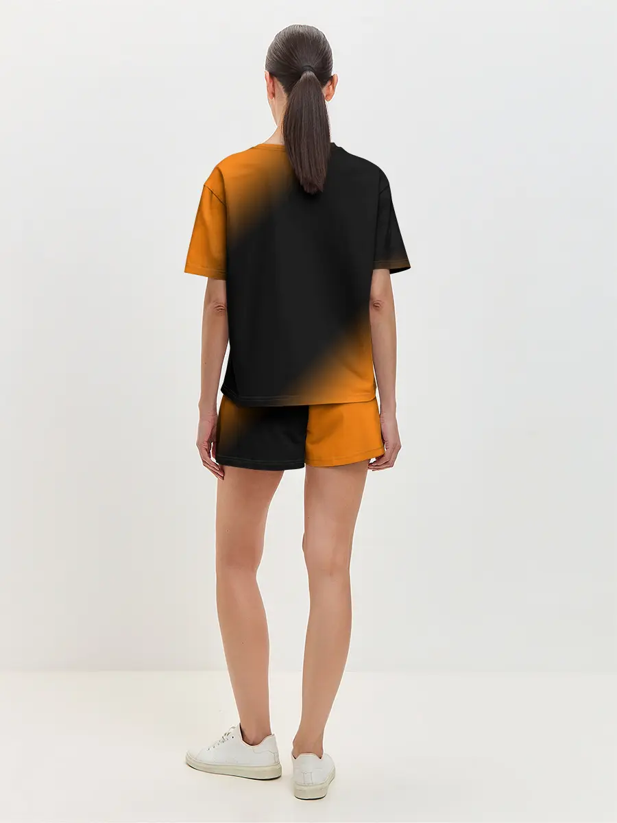 Женская пижама с шортами / Лисичка - Градиент