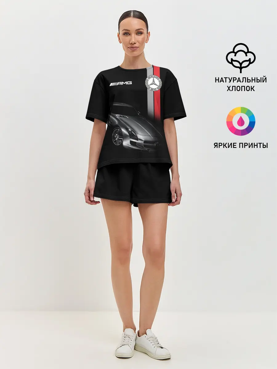 Женская пижама с шортами / MERCEDES BENZ AMG