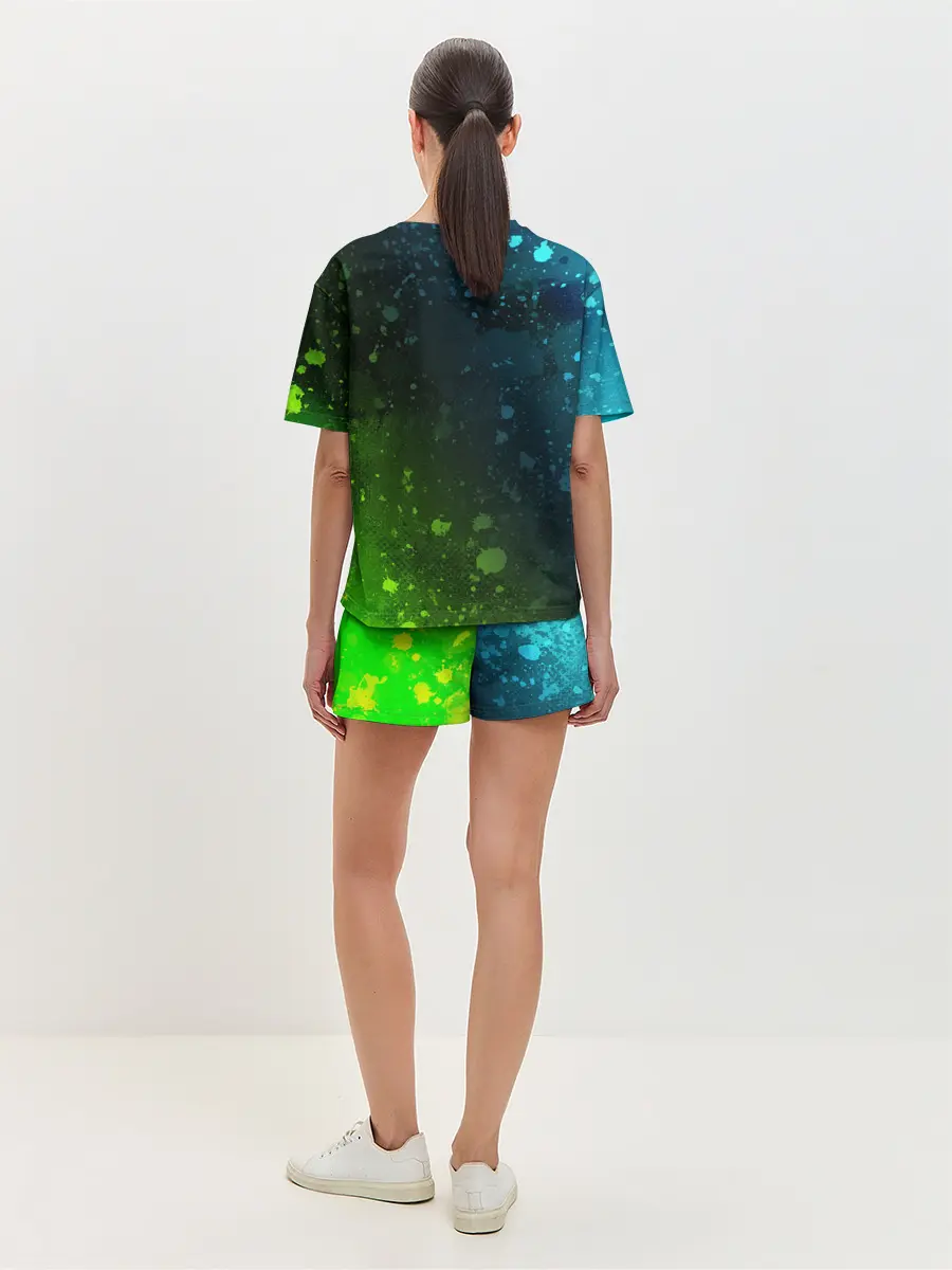 Женская пижама с шортами / ПАБГ New State - Брызги