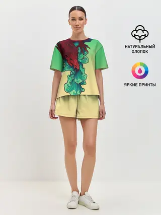 Женская пижама с шортами / Дракон