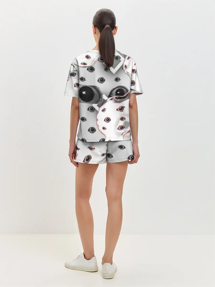 Женская пижама с шортами / они наблюдают за тобой