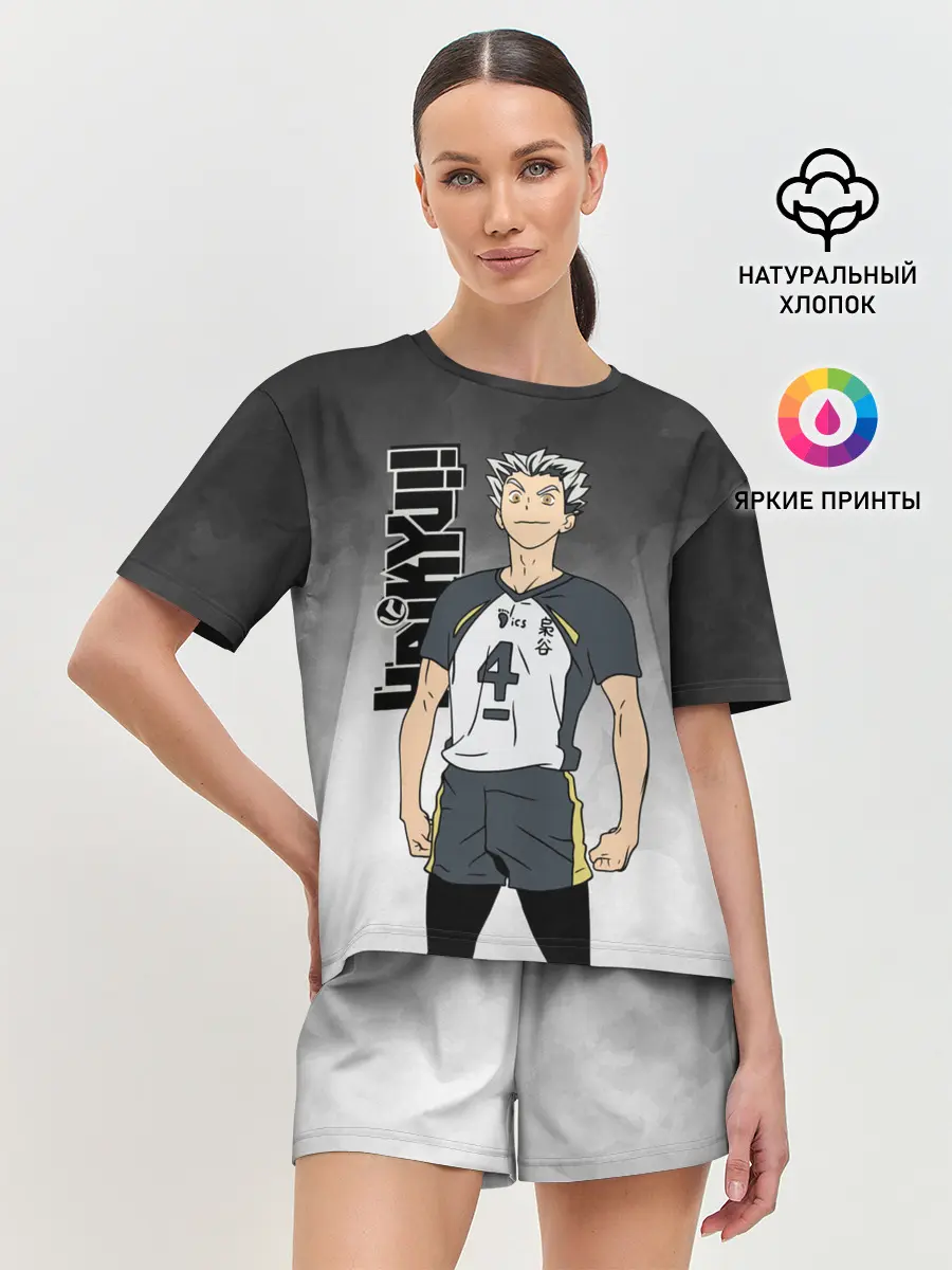 Женская пижама с шортами / Котаро Бокуто / Bokuto Kotaro