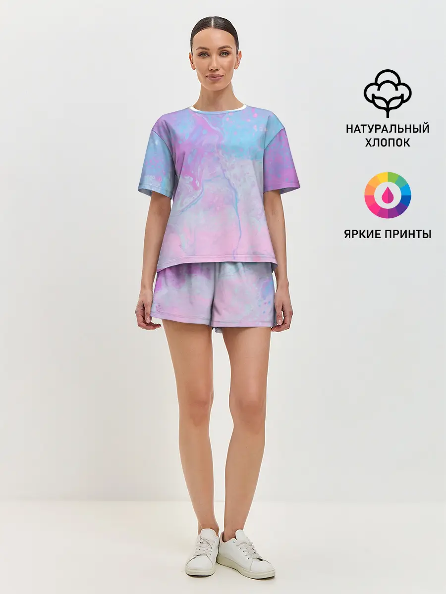 Женская пижама с шортами / Градиент