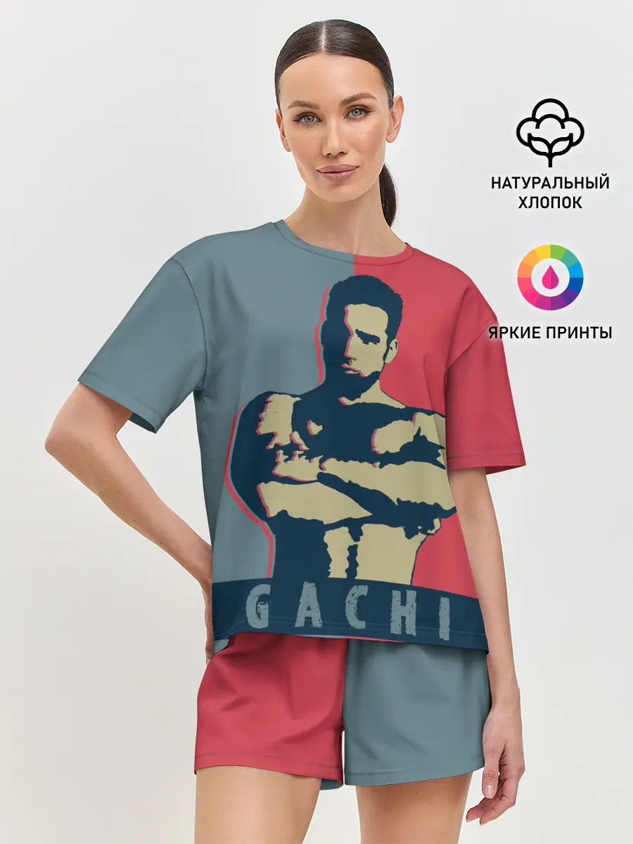 Женская пижама с шортами / GACHI RB 3D