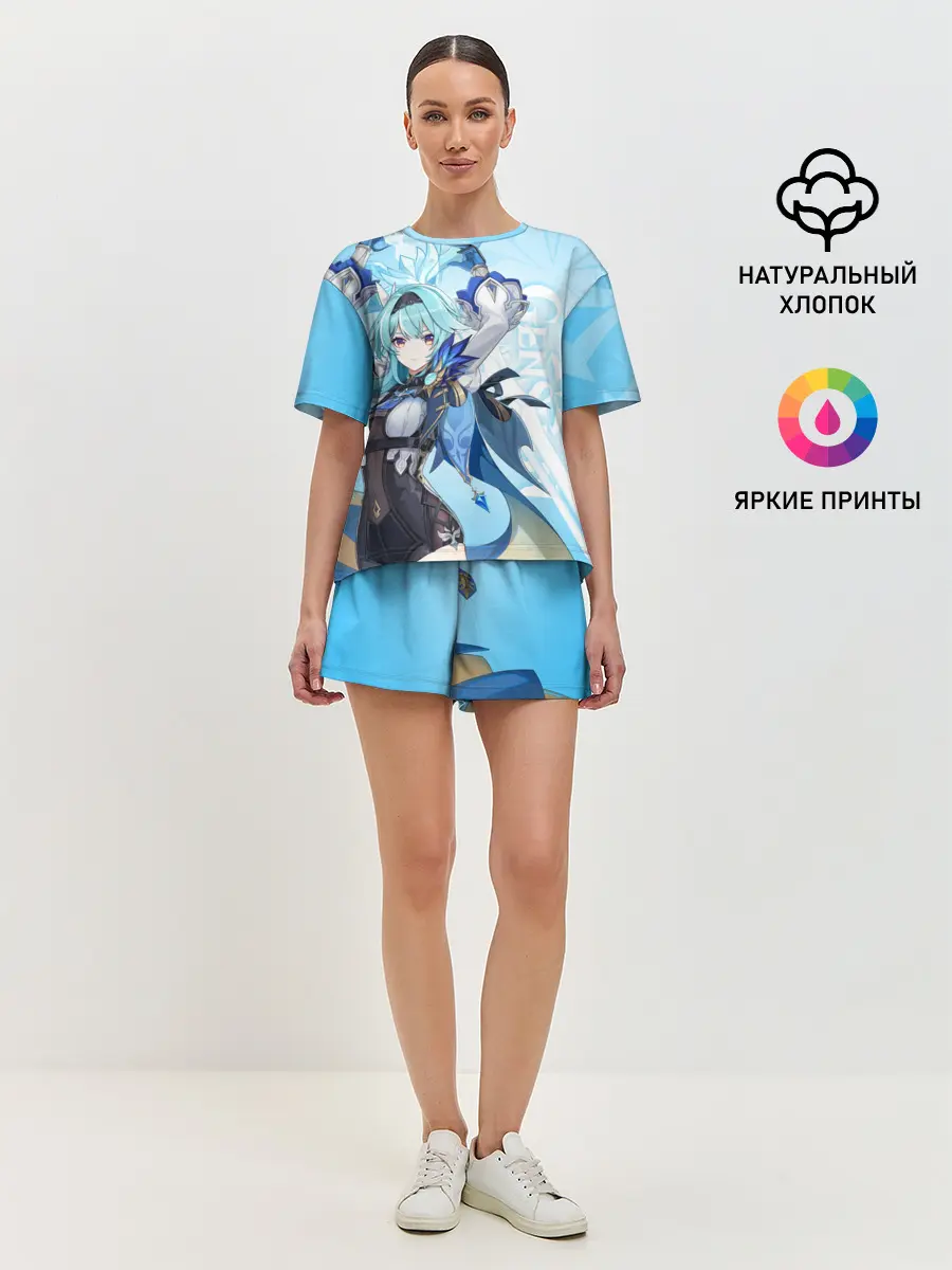 Женская пижама с шортами / Genshin Impact, Эола