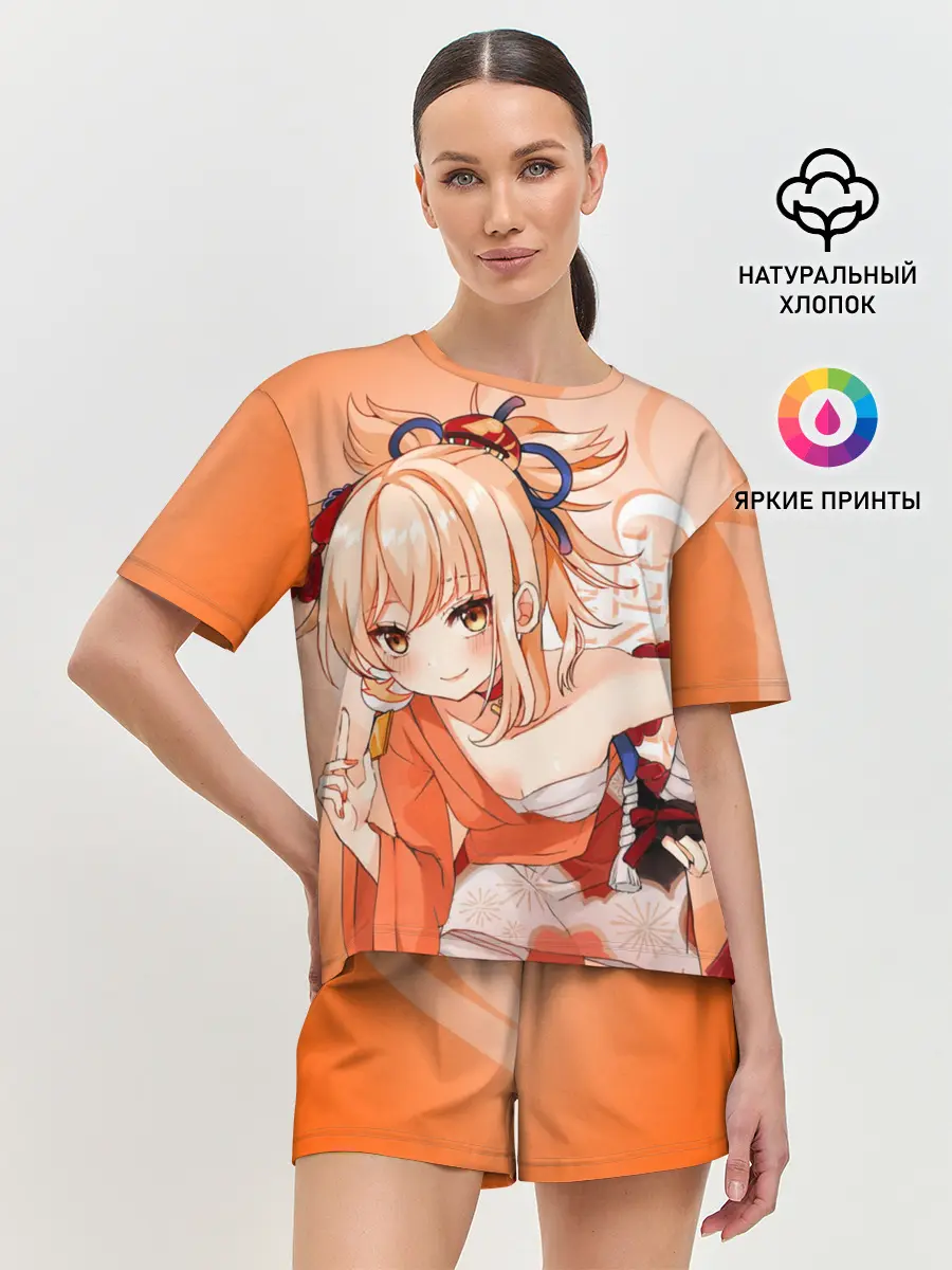 Женская пижама с шортами / Genshin Impact, Ёимия