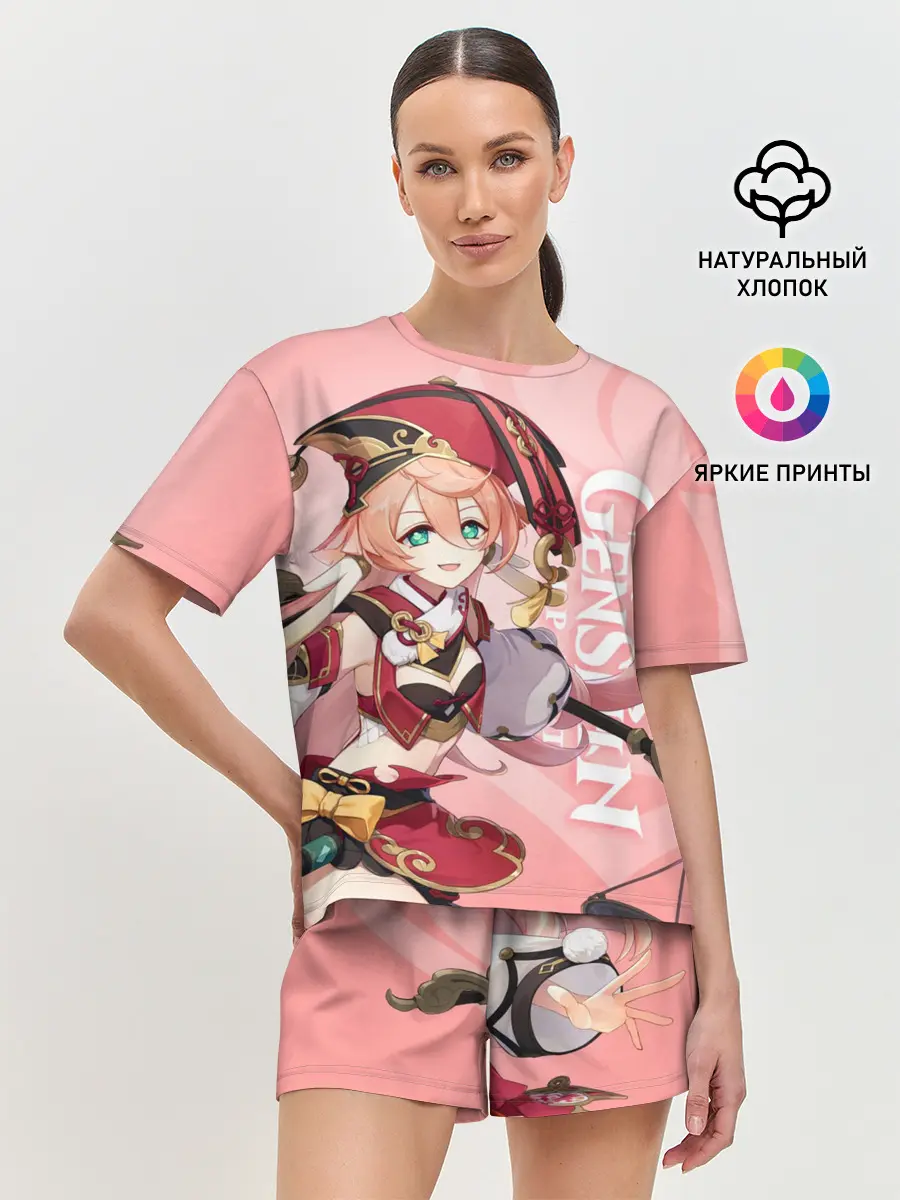 Женская пижама с шортами / Genshin Impact, Янь Фэй