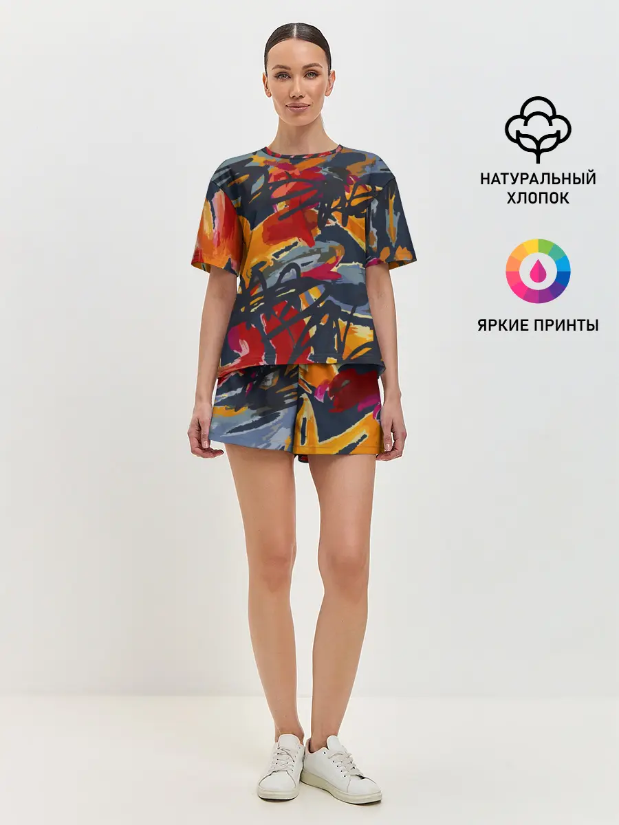 Женская пижама с шортами / Street Style