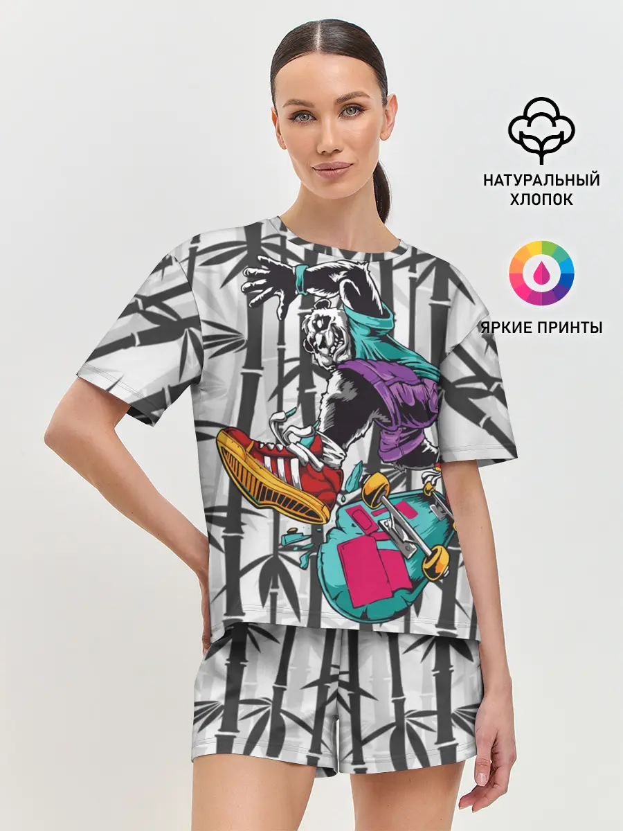 Женская пижама с шортами / HiFi Panda