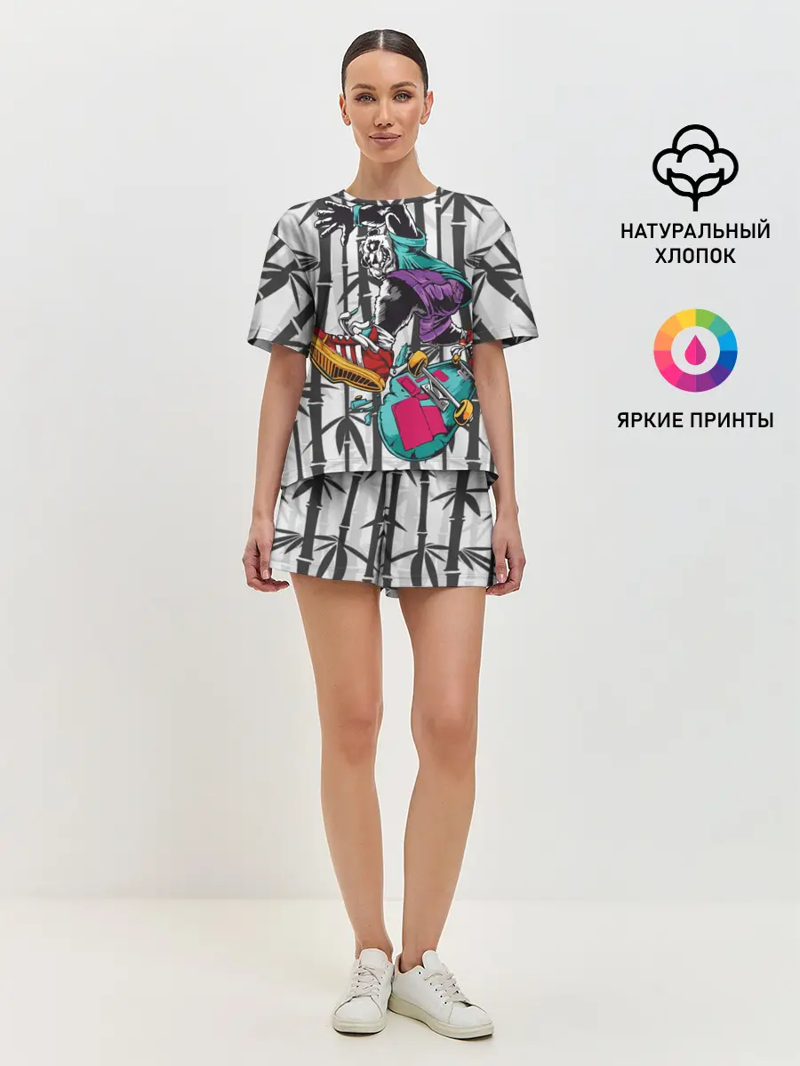 Женская пижама с шортами / HiFi Panda