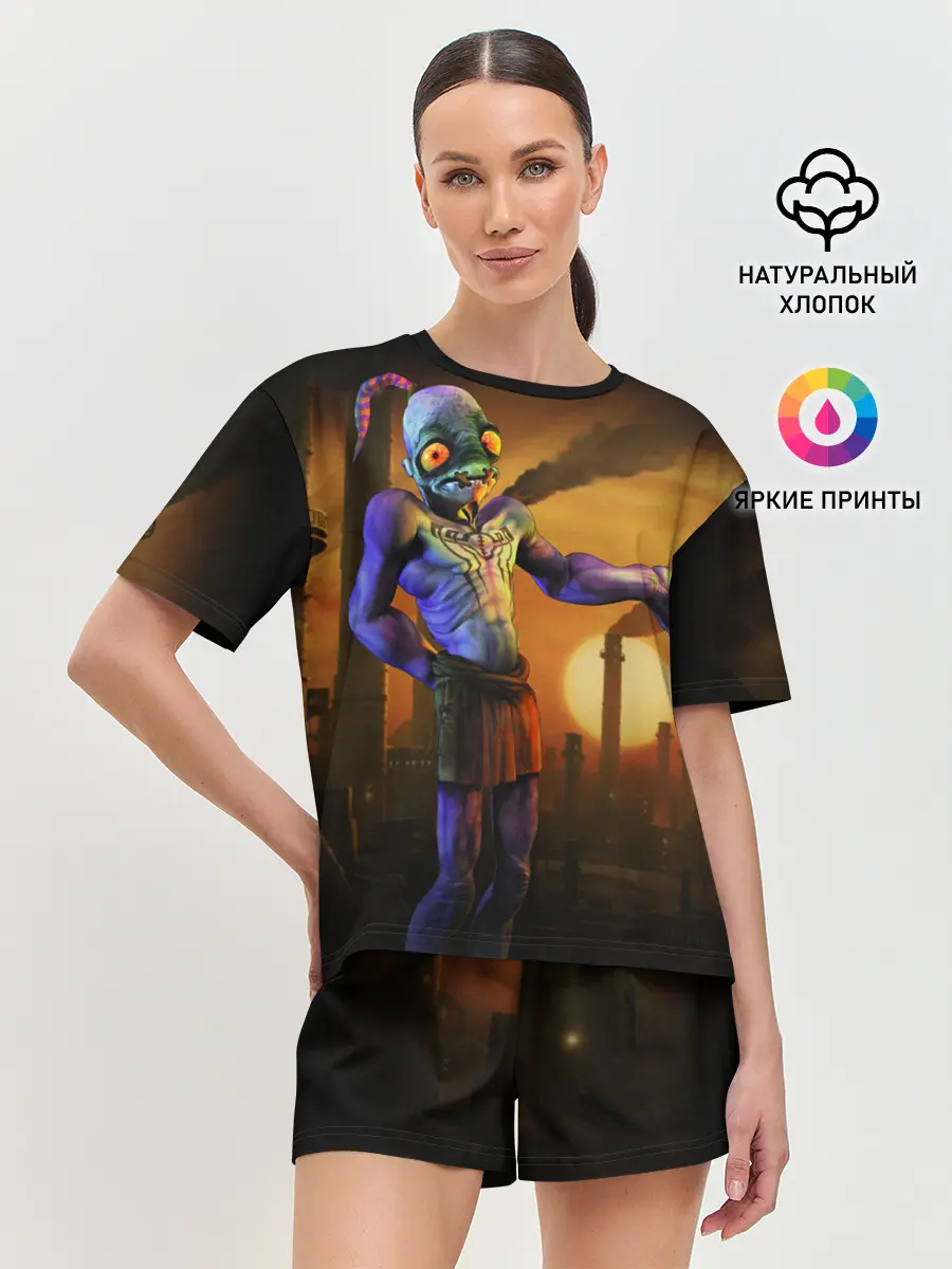 Женская пижама с шортами / Oddworld