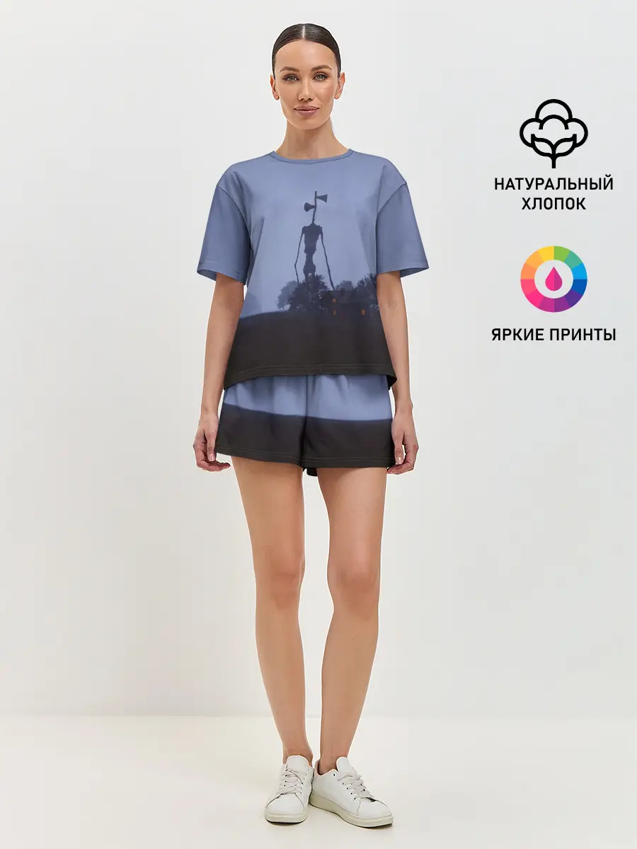 Женская пижама с шортами / СИРЕНОГОЛОВЫЙ У ДОМА