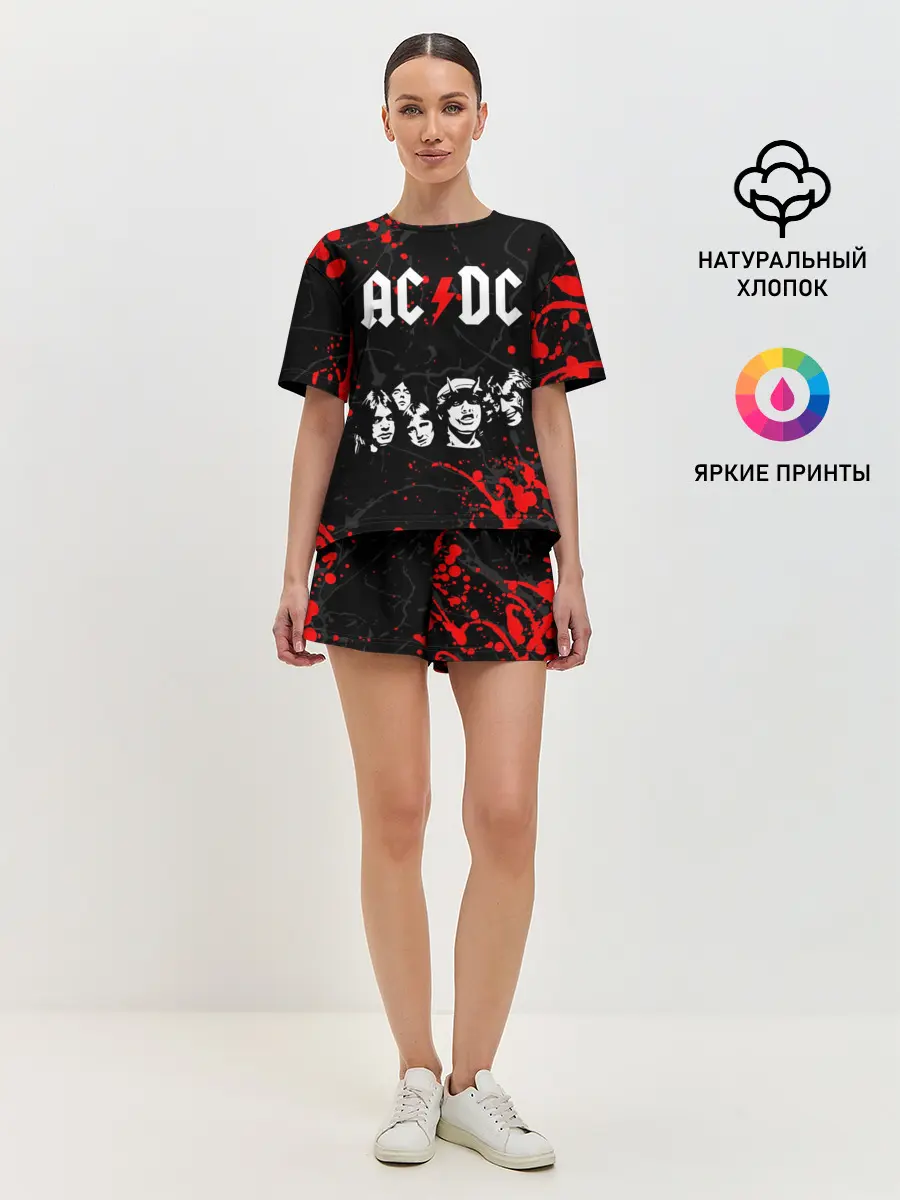 Женская пижама с шортами / AC DC HIGHWAY TO HELL