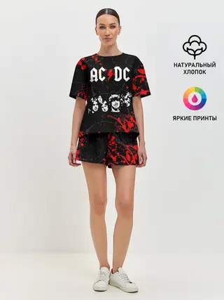 Женская пижама с шортами / AC DC HIGHWAY TO HELL
