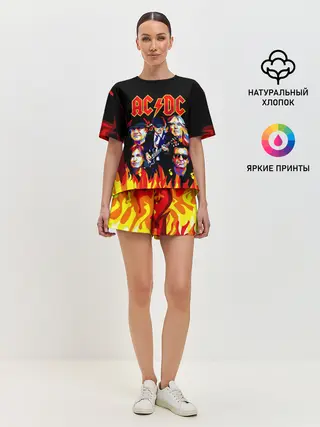 Женская пижама с шортами / AC DC HIGHWAY TO HELL