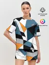 Женская пижама с шортами / Геометрический узор