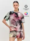 Женская пижама с шортами / Абстрактные розы