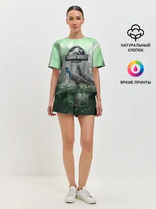 Женская пижама с шортами / Jurassic World | Мир Юрского периода