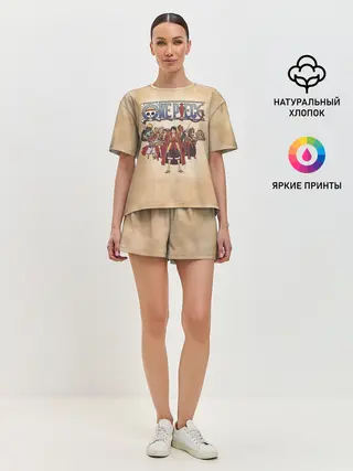 Женская пижама с шортами / Персонажи One Piece. Большой куш