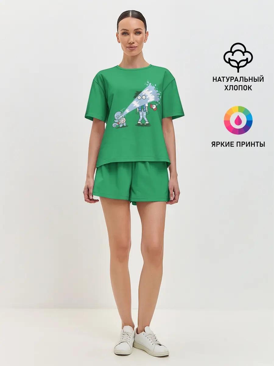 Женская пижама с шортами / Неугомонный Сквиртл