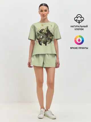 Женская пижама с шортами / Horror Bulbasaur