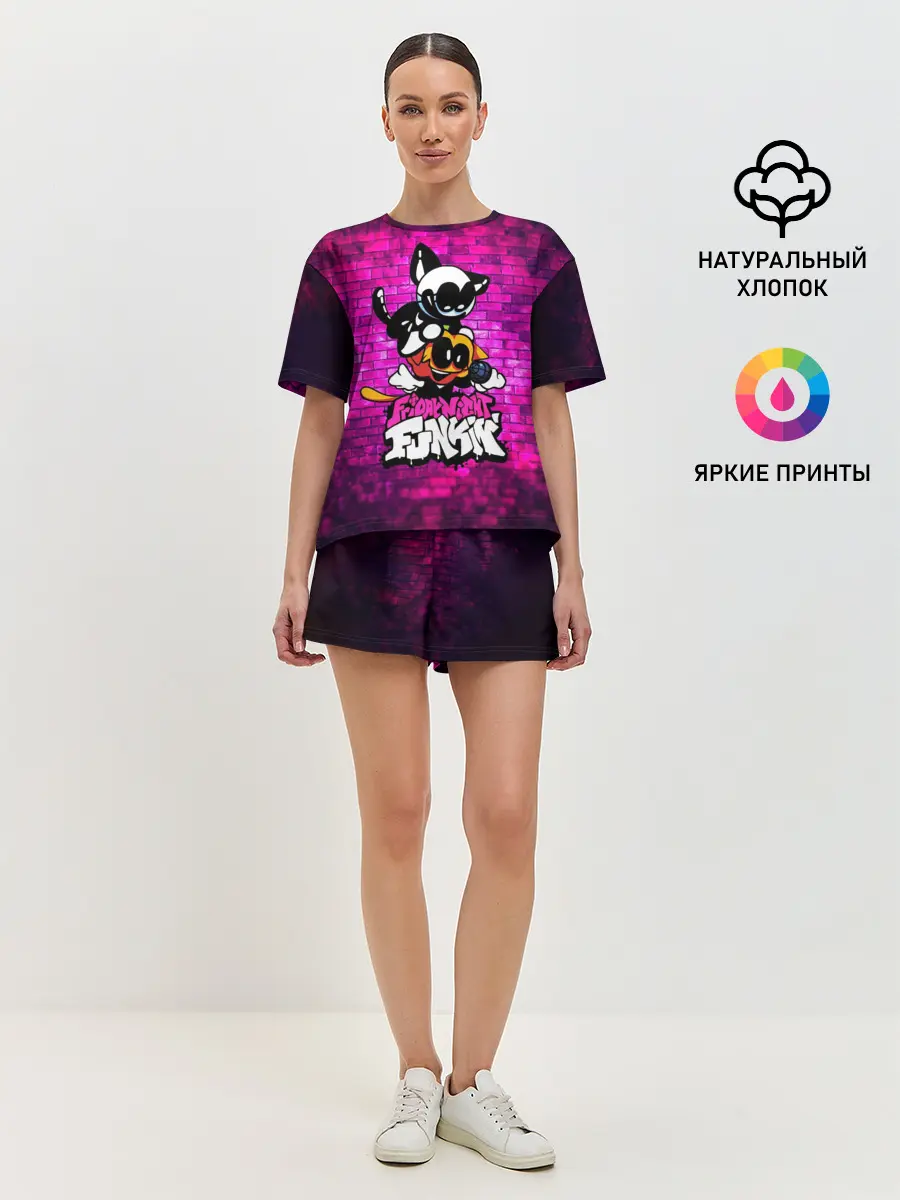 Женская пижама с шортами / Скид и Памп