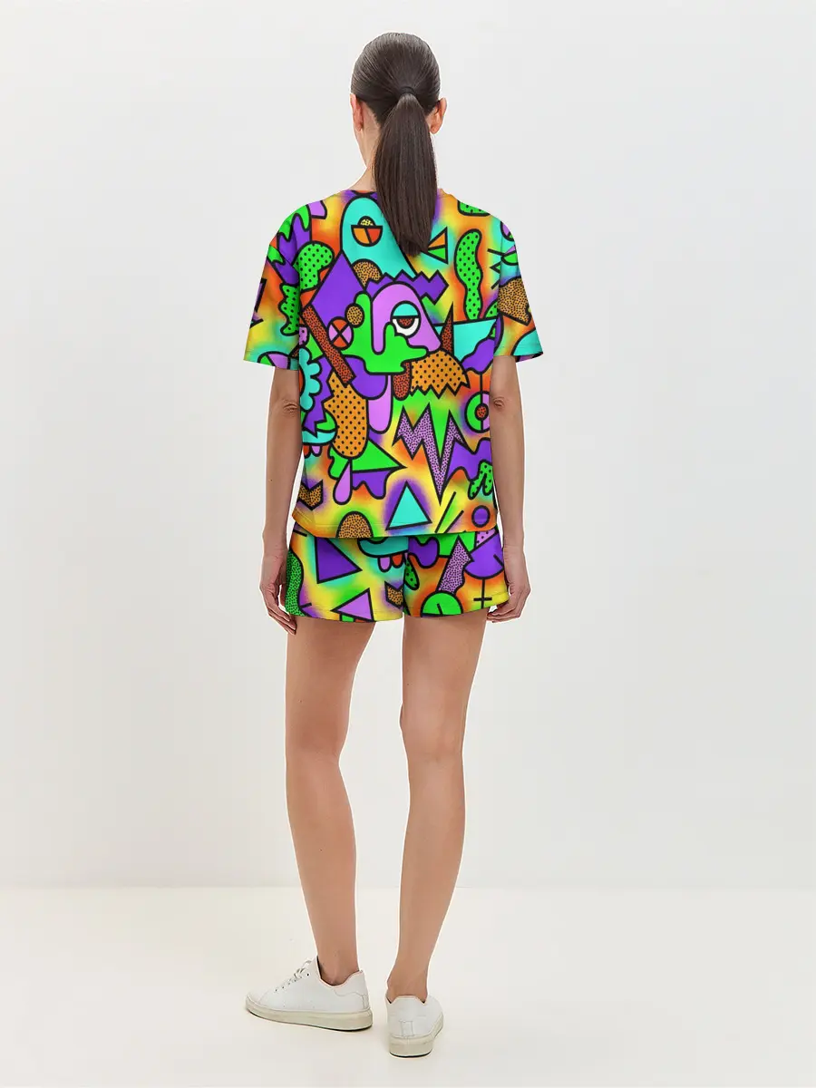 Женская пижама с шортами / Хаус в душе и голове