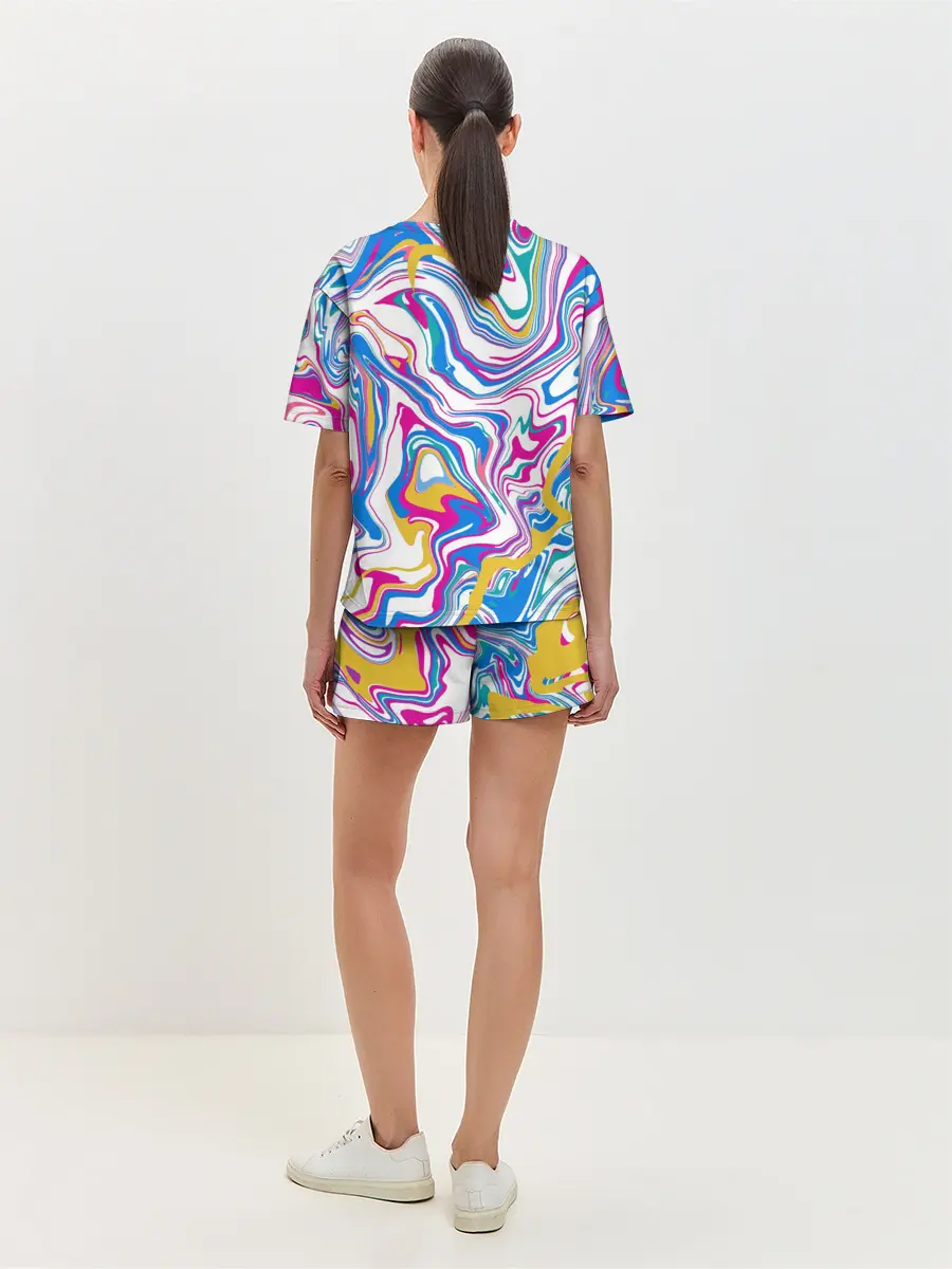 Женская пижама с шортами / Floppa Art