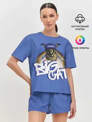 Женская пижама с шортами / Big Cat Floppa