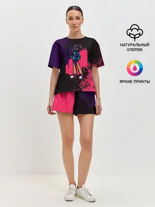 Женская пижама с шортами / WHITTY | Friday Night Funkin