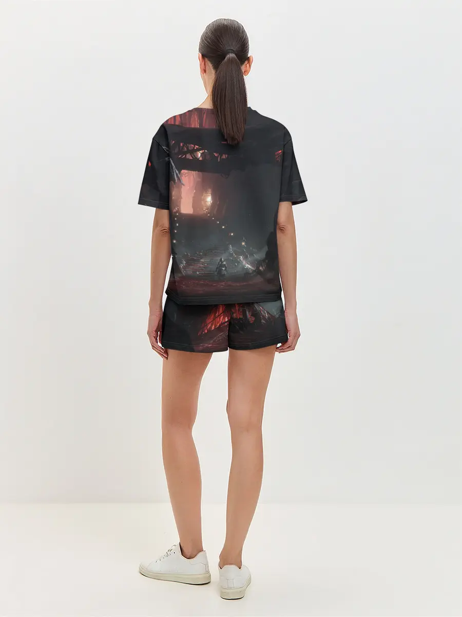 Женская пижама с шортами / Samurai | Ghost of Tsushima