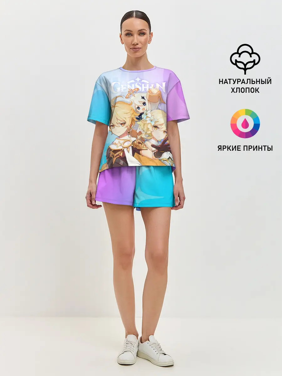 Женская пижама с шортами / Genshin Impact