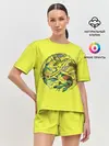 Женская пижама с шортами / Черепашья банда