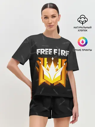 Женская пижама с шортами / Free Fire | Фри фаер
