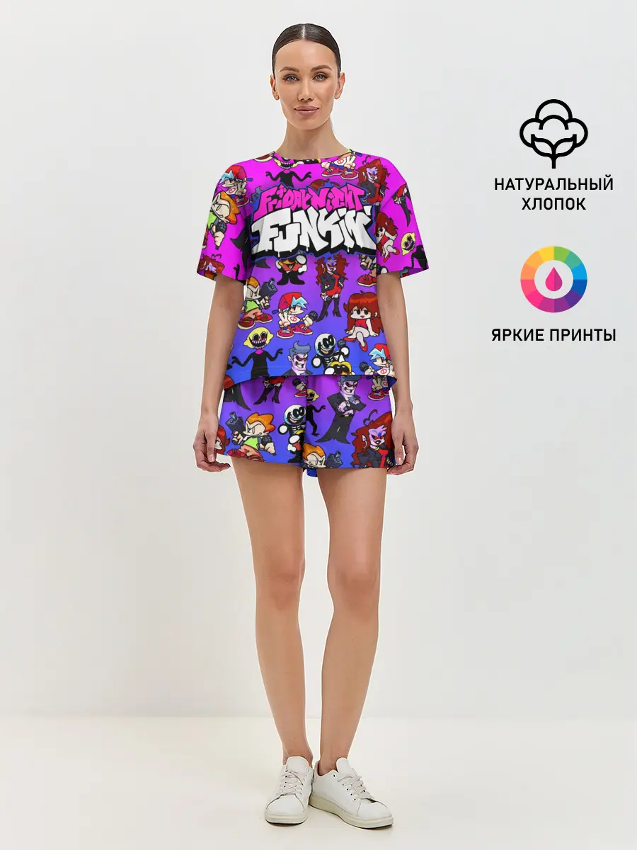 Женская пижама с шортами / FRIDAY NIGHT FUNKIN / ГЕРОИ