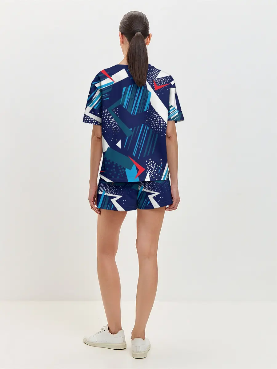 Женская пижама с шортами / Геометрия
