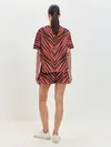 Женская пижама с шортами / Полосатый тигровый узор