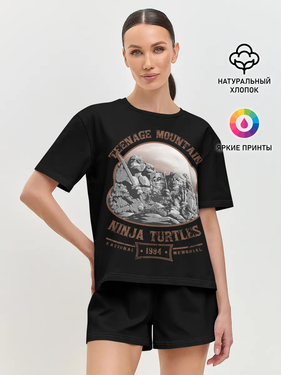 Женская пижама с шортами / Монумент Черепашкам