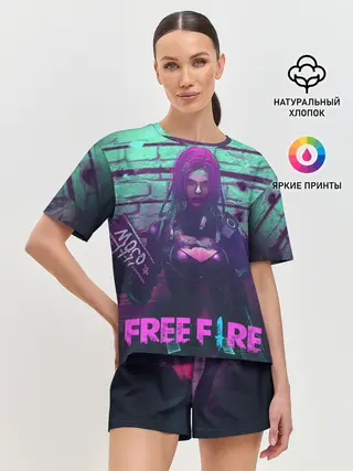 Женская пижама с шортами / FREE FIRE