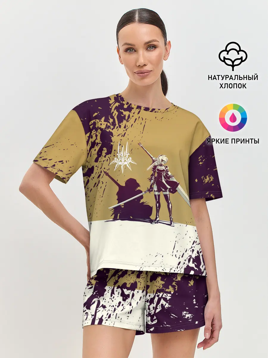 Женская пижама с шортами / Yorha 2B | Nier Automata
